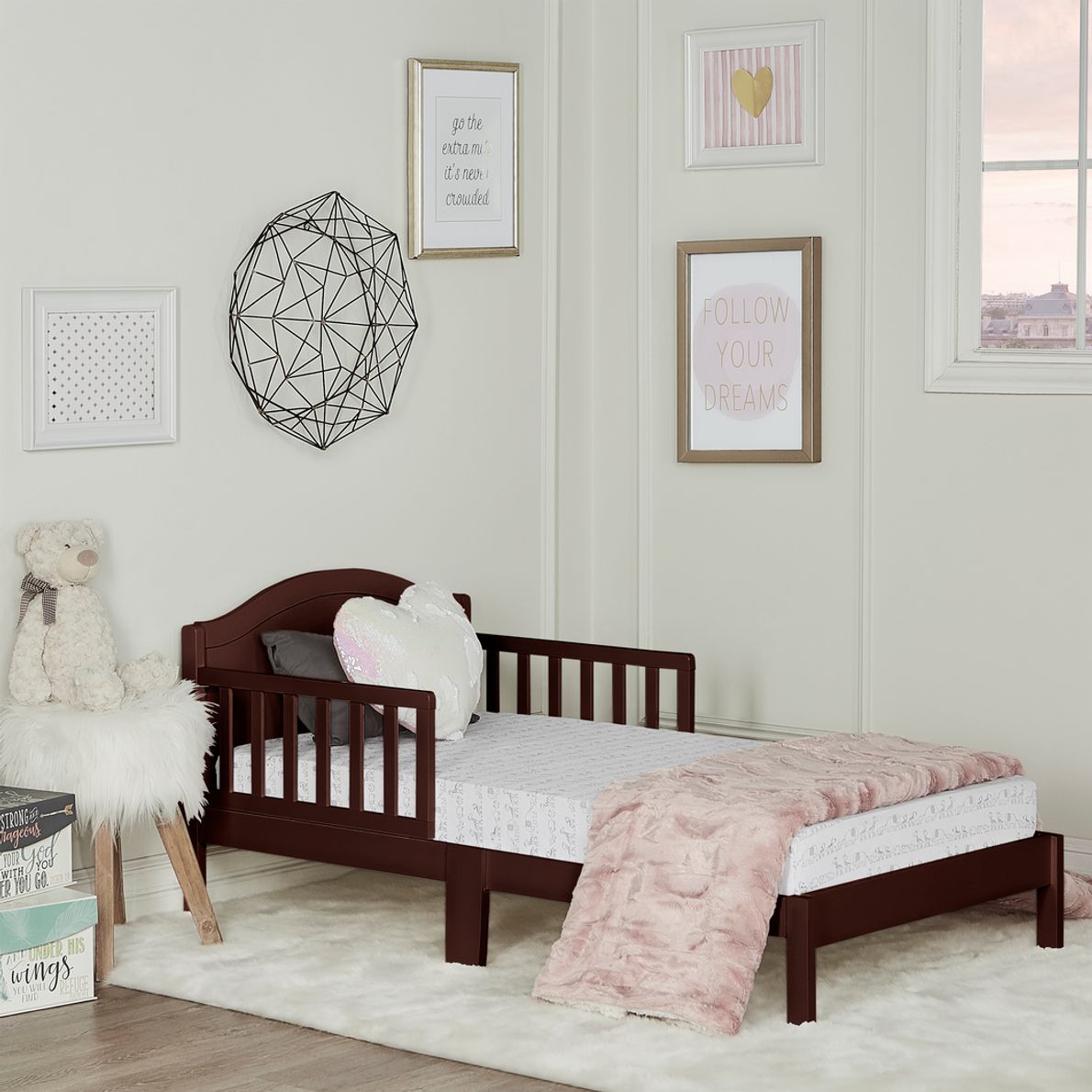 Espresso best sale toddler bed