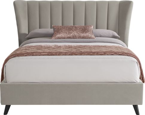 Nanton Park Gray 3 Pc King Upholstered Bed