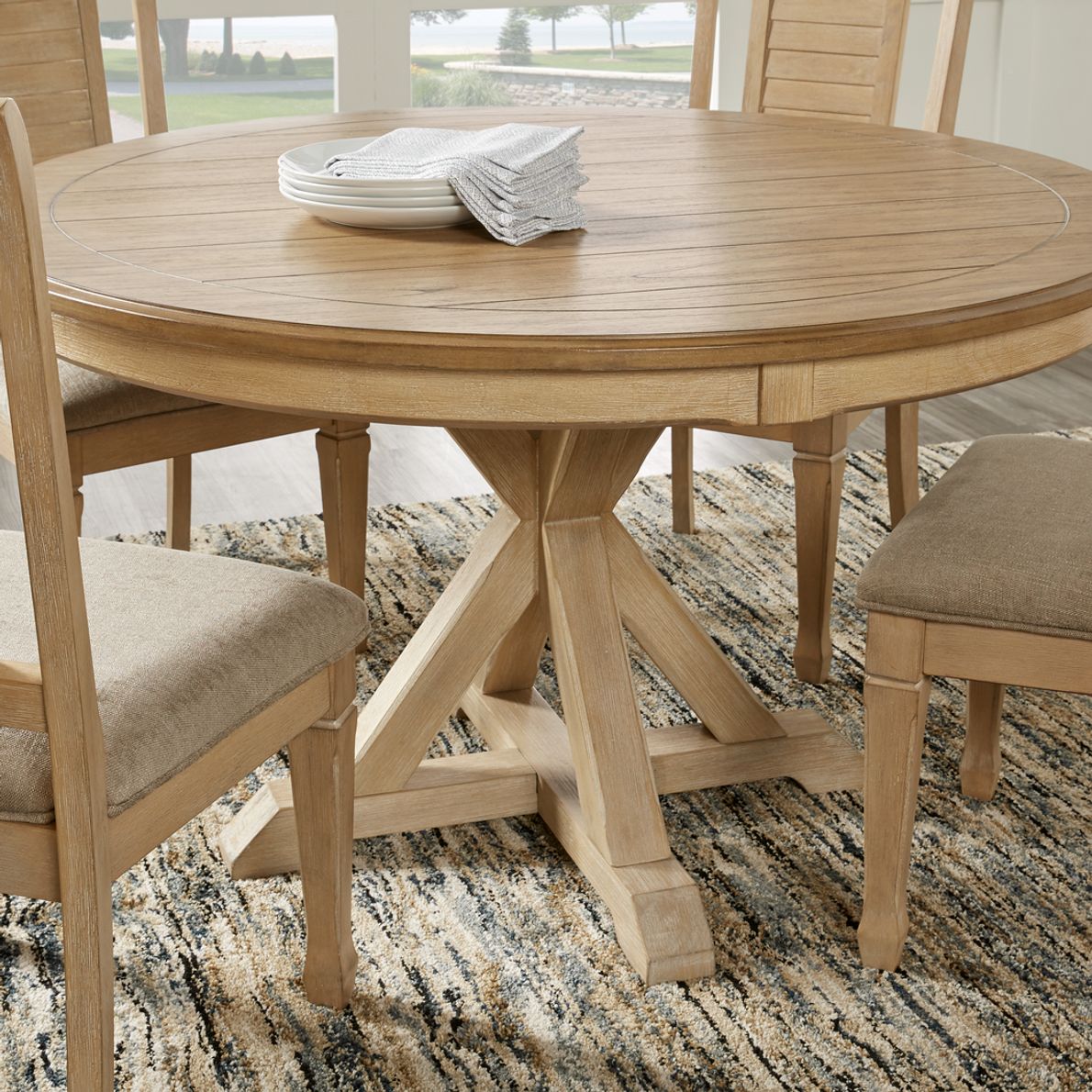 Nantucket round dining deals table