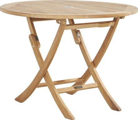 Pleasant Bay Natural Outdoor Folding Dining Table