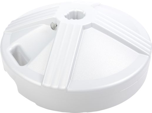 Neala White 50 lb. Dining Table Umbrella Base