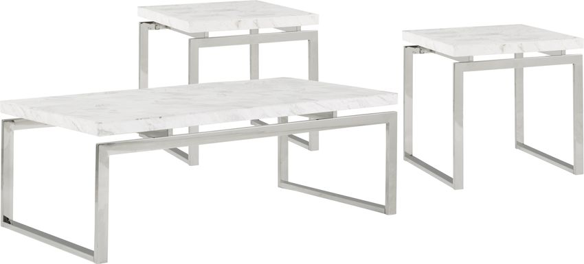 Nerissa Metal 3 Pc Table Set