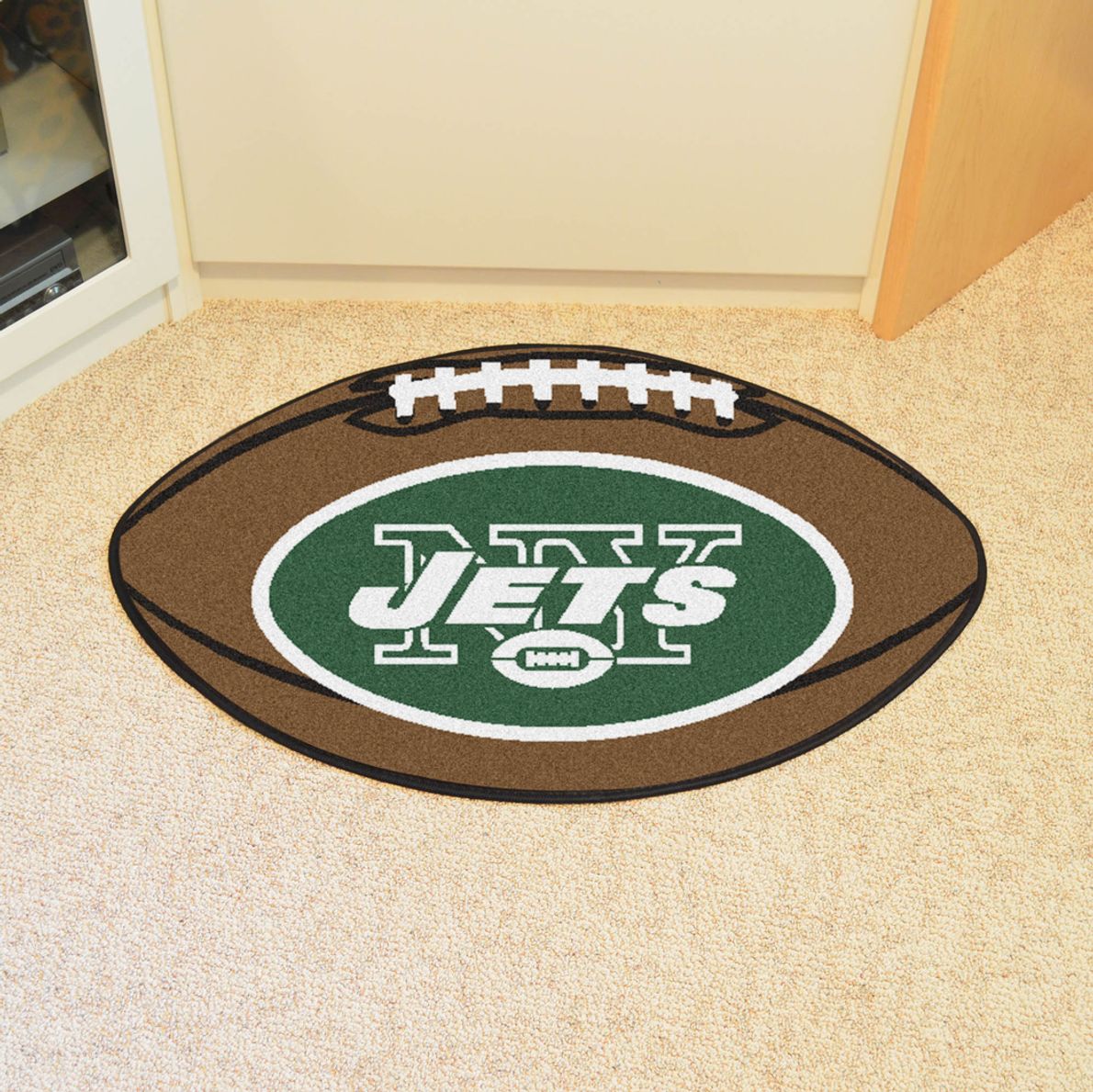 NFL Football Mascot New York Jets 1'6' x 1'10' Rug - Rooms To Go