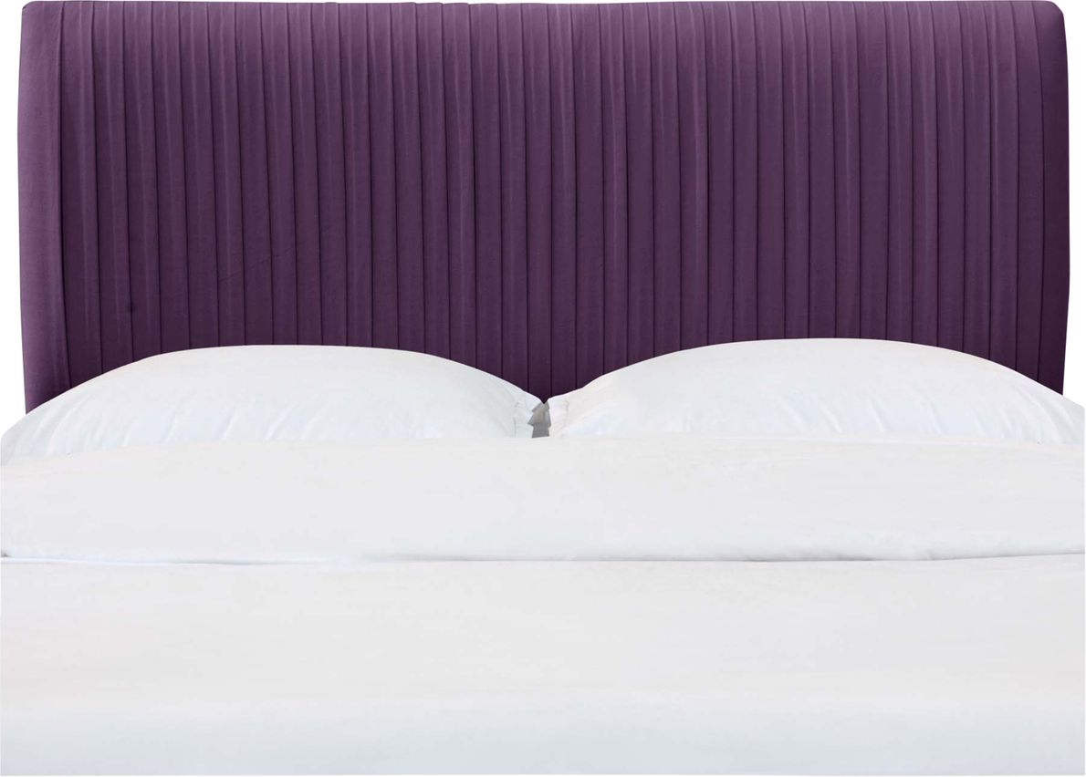 Purple on sale headboard queen