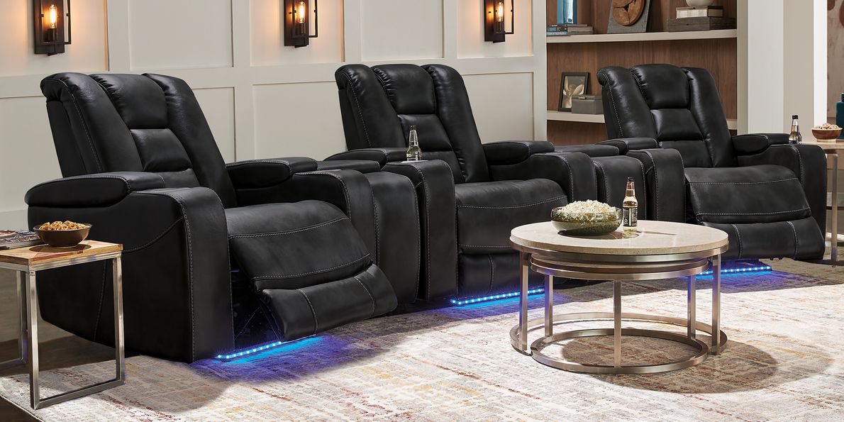 Reclining home theater sectional new arrivals