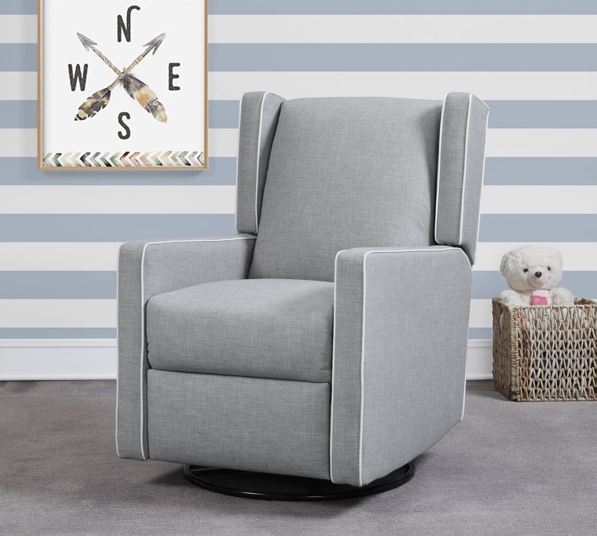 Baby knightly shop swivel reclining glider