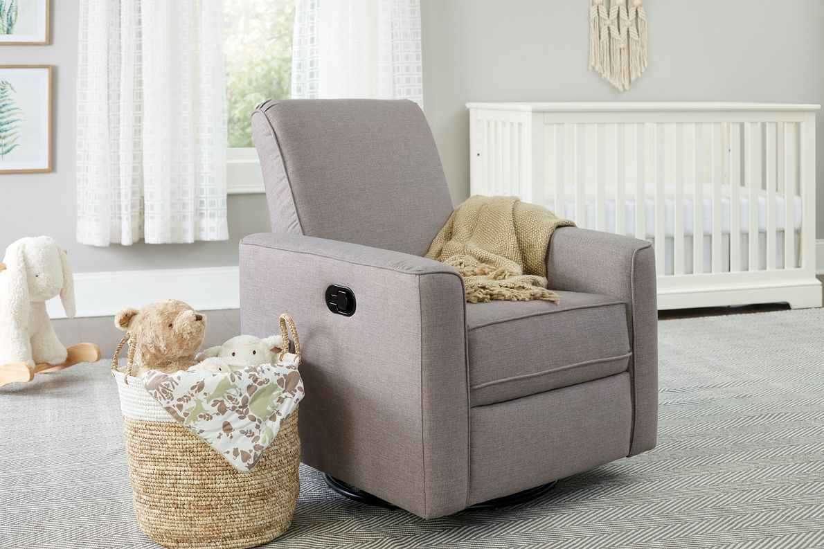 Nursery Wrenlow Beige Swivel Glider Recliner Rooms To Go