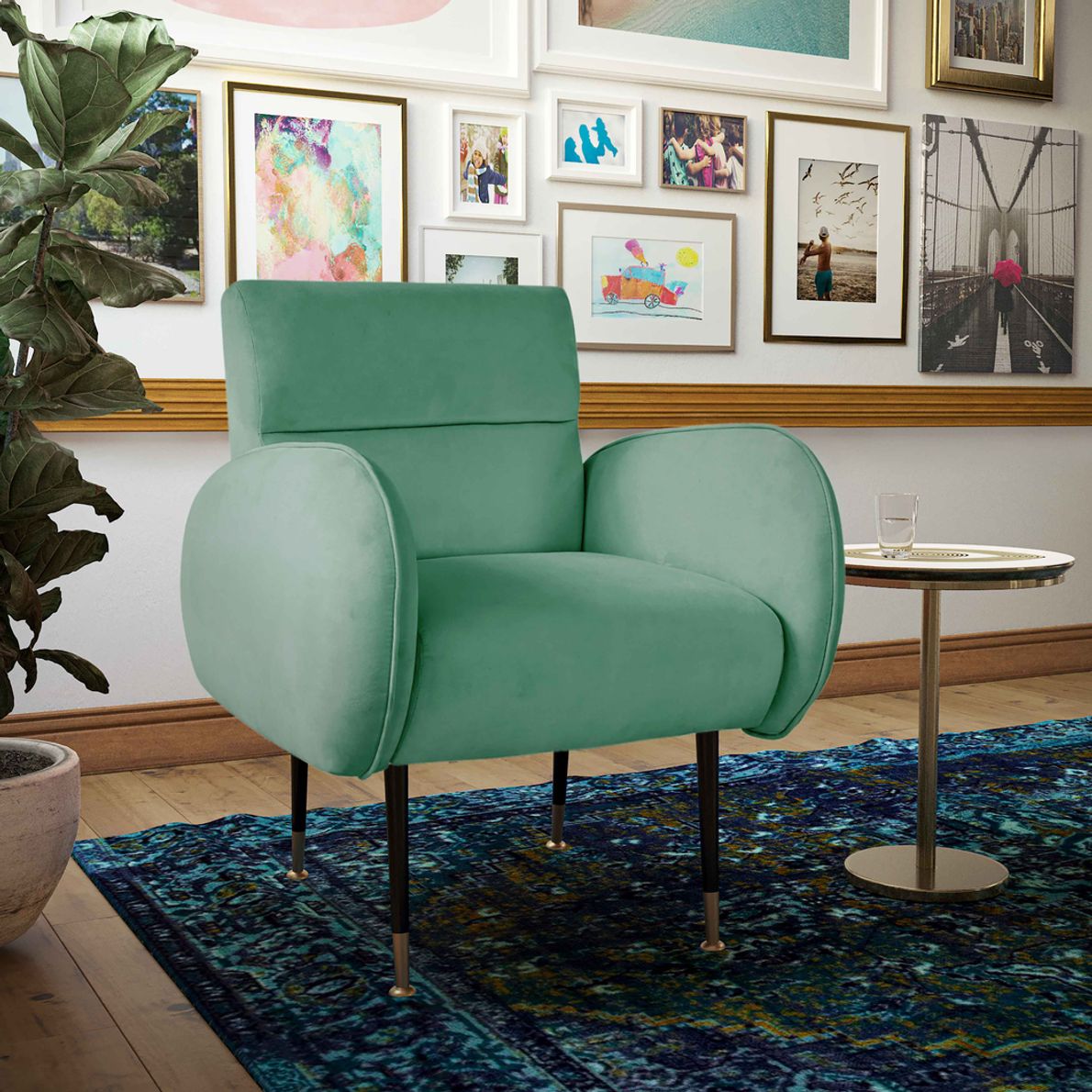 Mint best sale accent chair