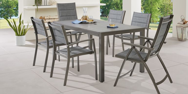 Ocean Tide Gray 7 Pc Outdoor Dining Set