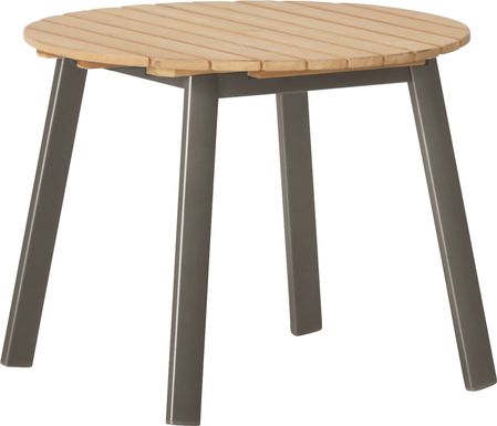 Ocean Tide Gray Outdoor End Table