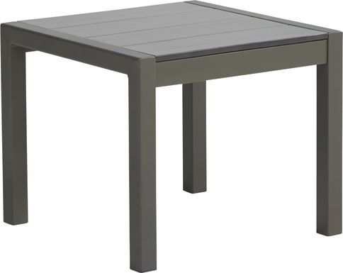 Ocean Tide Gray Outdoor End Table