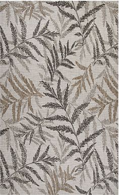 Palm Way Brown 7'10 x 10'9 Indoor/Outdoor Rug