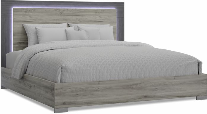 Park Slope Gray 3 Pc King Panel Bed