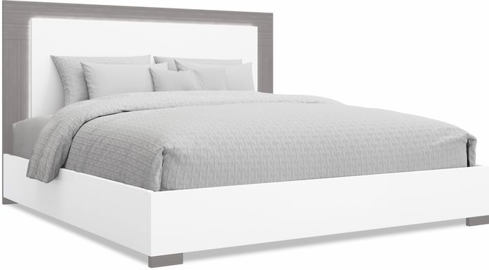 Park Slope White 3 Pc King Panel Bed