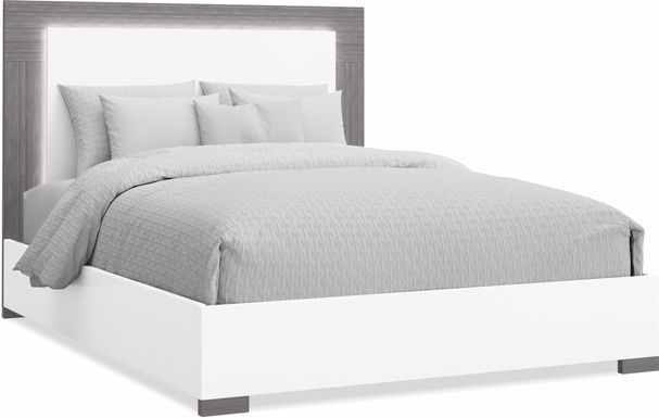 Park Slope White 3 Pc Queen Panel Bed