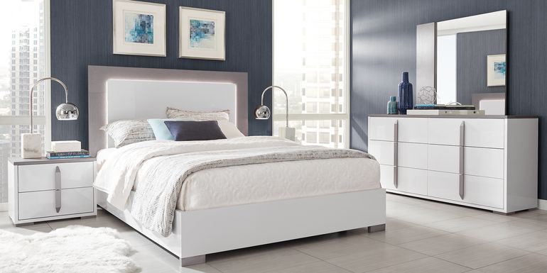 Park Slope White 5 Pc Queen Panel Bedroom