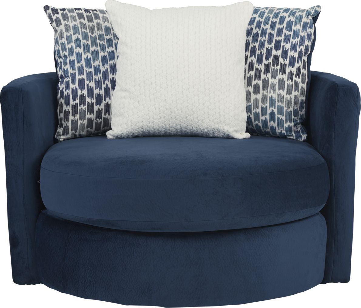 Groovy navy best sale swivel chair