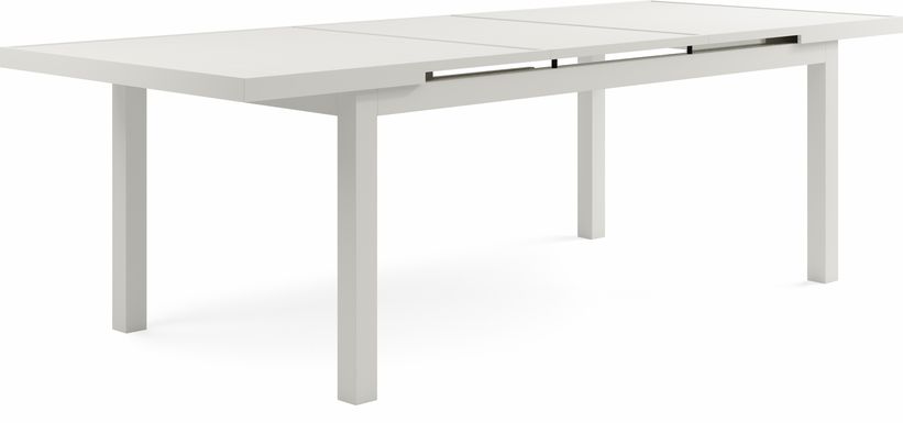 Park Walk White 73 - 97 in. Rectangle Extension Outdoor Dining Table