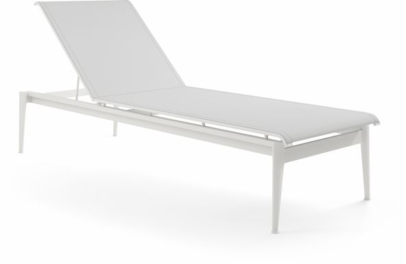 Park Walk White Outdoor Chaise