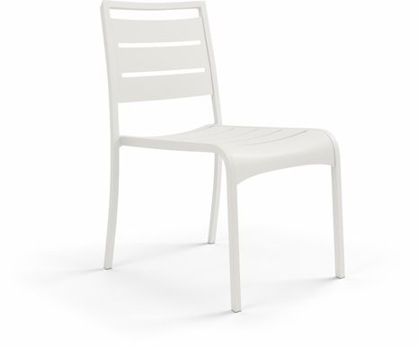 Park Walk White Outdoor Side Chair