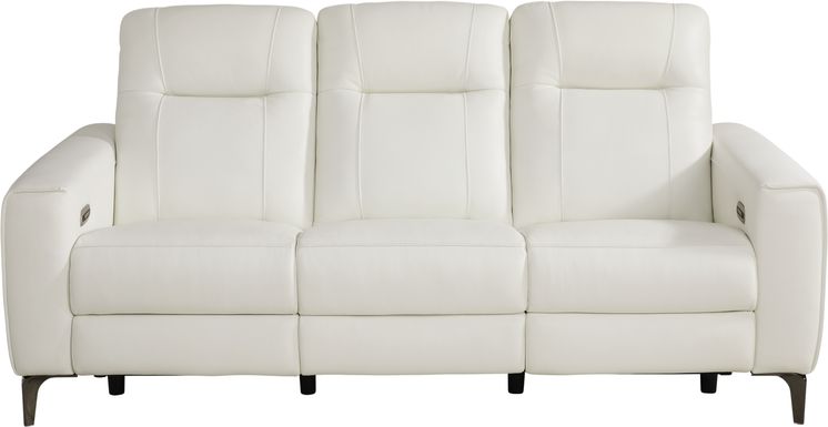 Timmons leather power reclining online sofa with power headrest