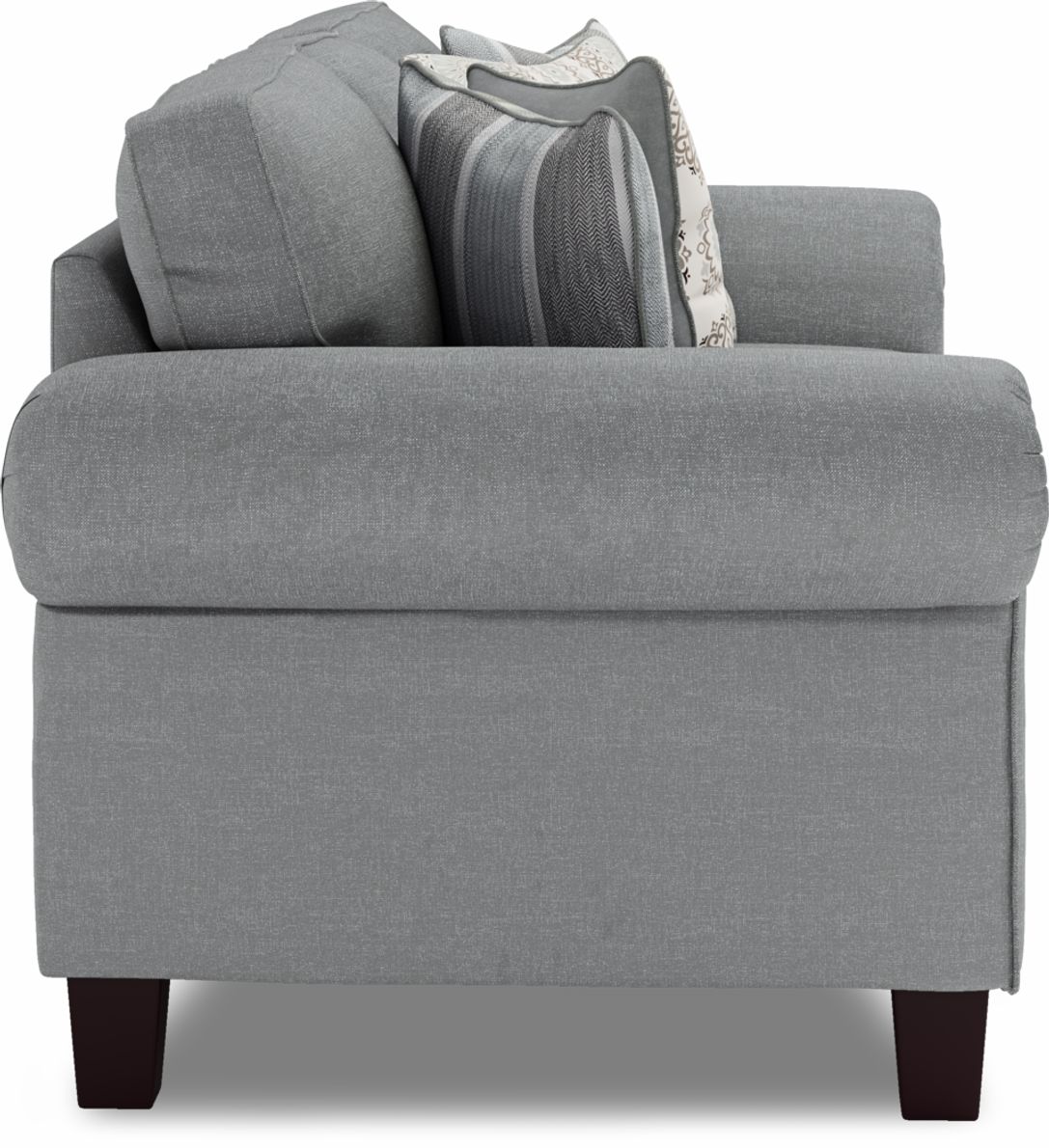 Furniture Ambassador Berton Grey Fabric Sofa Prices and Specs in Singapore, 01/2024