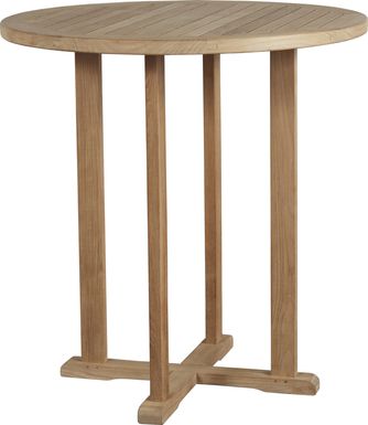 Pleasant Bay Teak Round Outdoor Bar Table