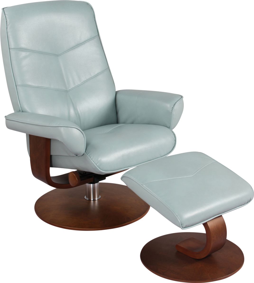 Light blue online recliner