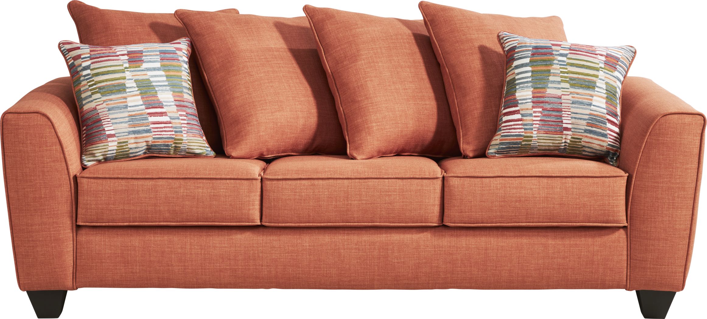 Ashley furniture deals orange couch