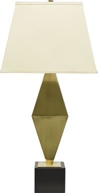 Pyramid Gold Lamp