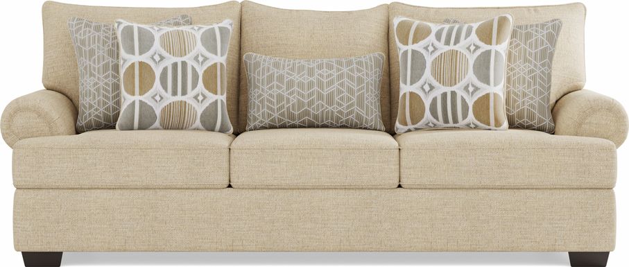 Reyna Point Tan Sofa