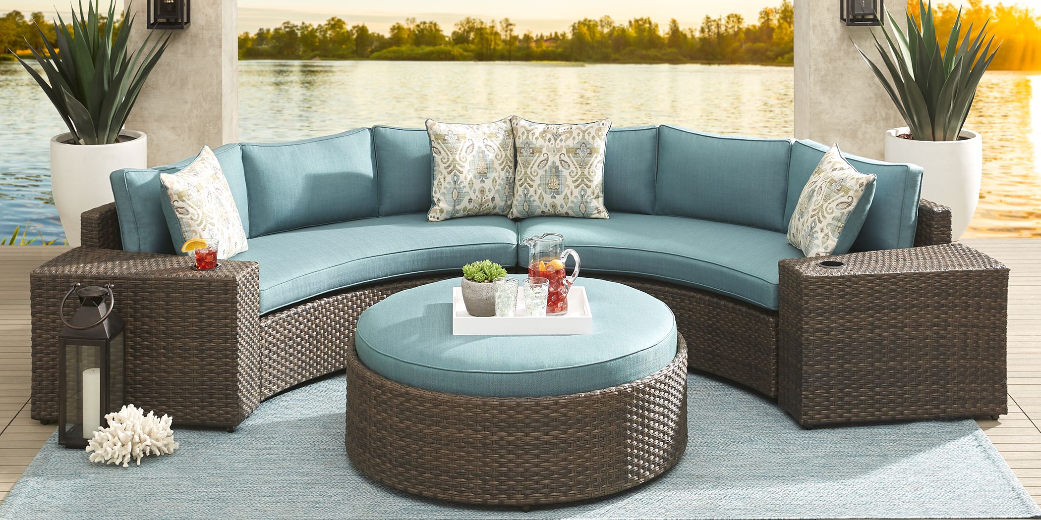 Outdoor sectional sofa online cushions