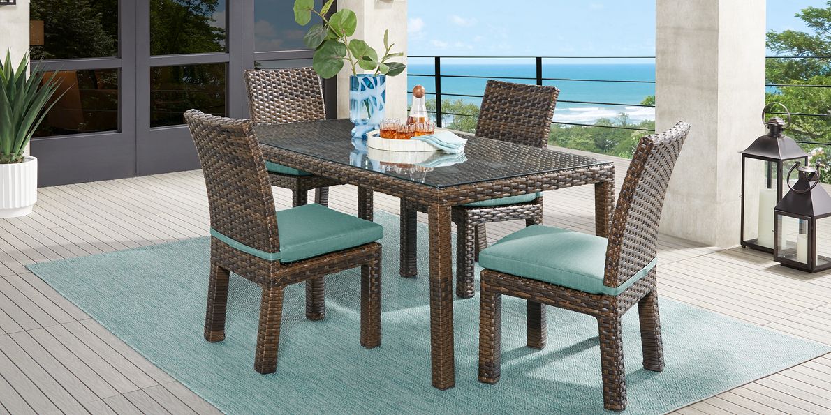 Aqua deals dining set