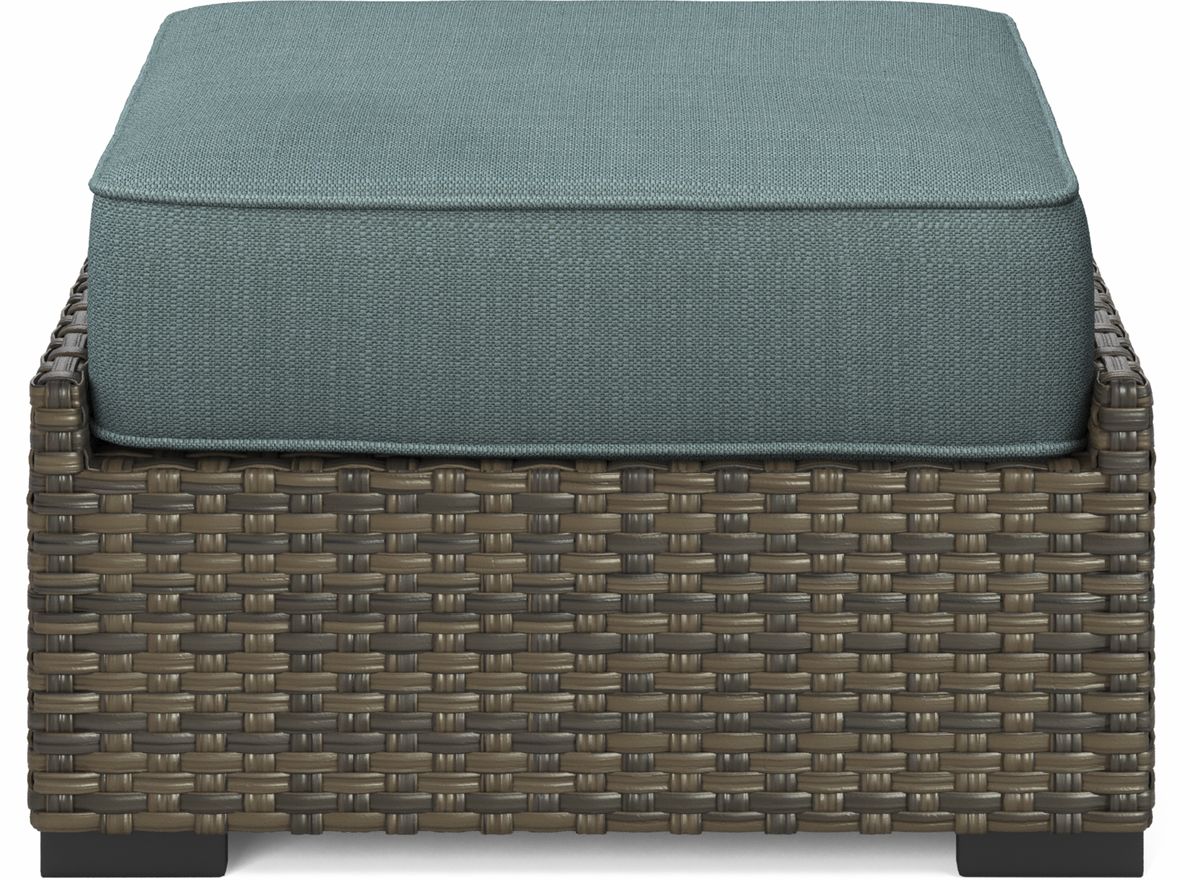 Brown deals outdoor ottoman