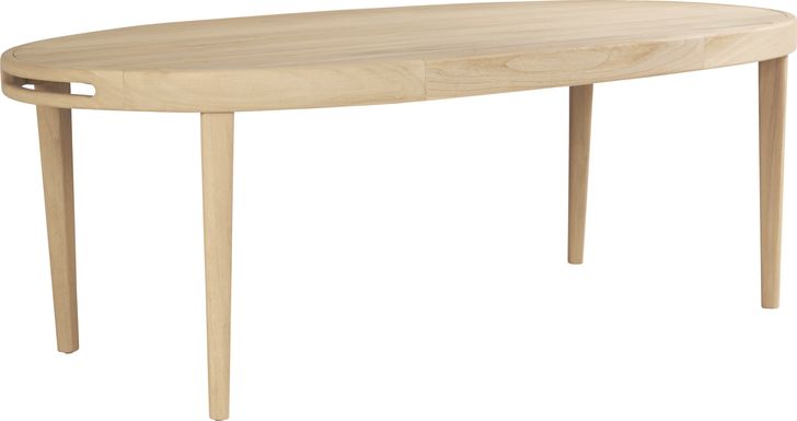 Riva Blonde Oval Outdoor Dining Table