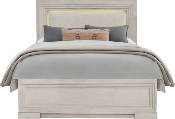 Royal Park Ivory 3 Pc King Panel Bed