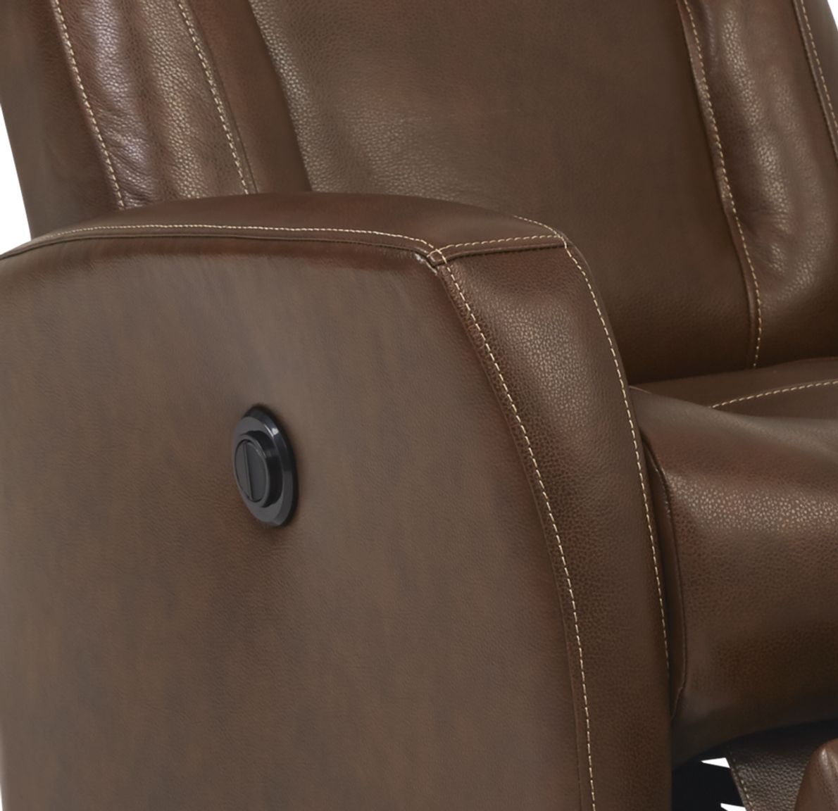 Ruperto Brown Leather Power Recliner