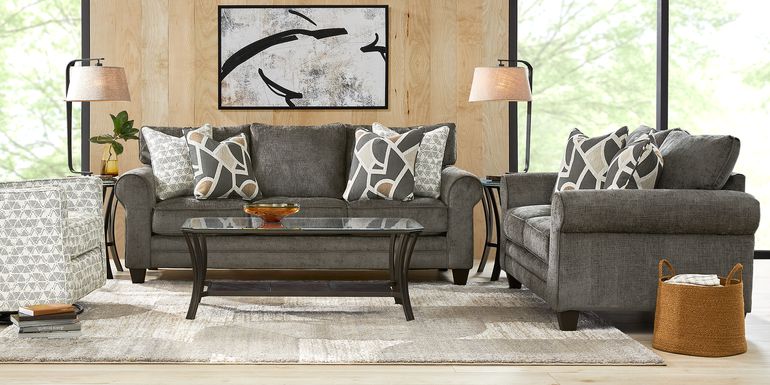 Salgado Charcoal 2 Pc Living Room