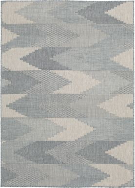 Samayah Gray 7'10 x 9'10 Indoor/Outdoor Rug