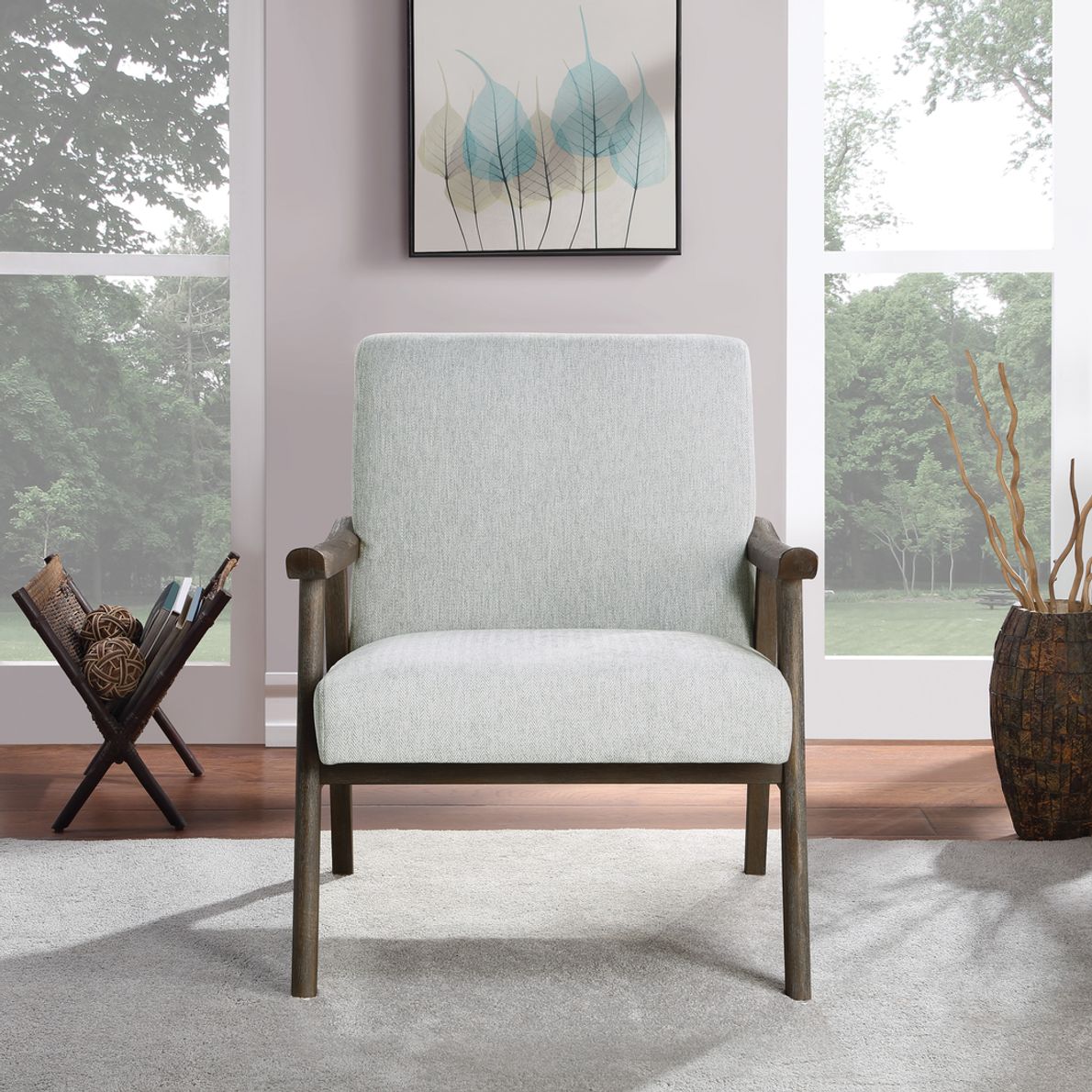 Modern gray accent chair hot sale