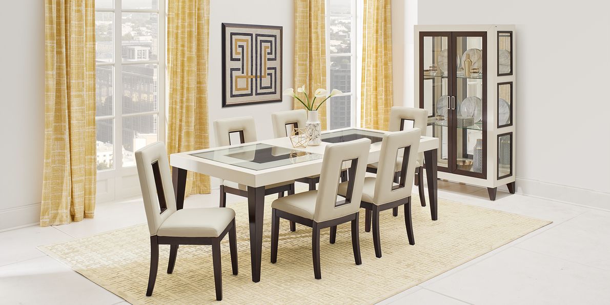 Sofia vergara savona ivory rectangle dining table new arrivals