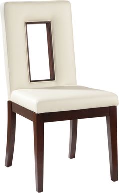 Savona White Upholstered Side Chair