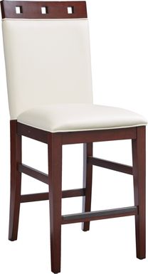 Savona White Wood Top Counter Height Stool