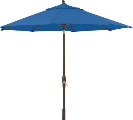 Seaport 9' Octagon Cobalt Outdoor Umbrella
