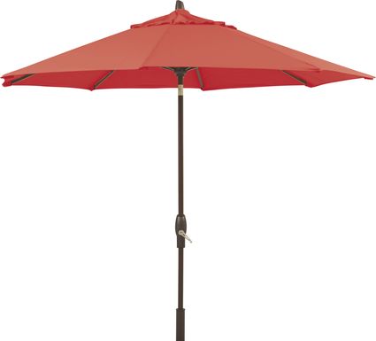 Seaport 9' Octagon Orange Outdoor Umbrella
