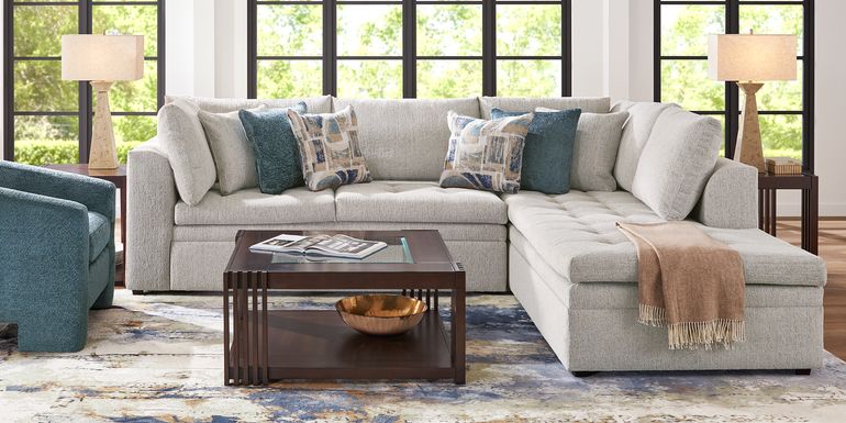 Sheridan Place Gray 2 Pc Sleeper Sectional