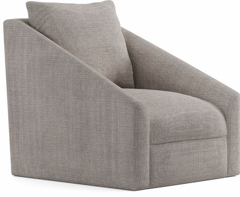 Sheridan Square Gray Swivel Accent Chair