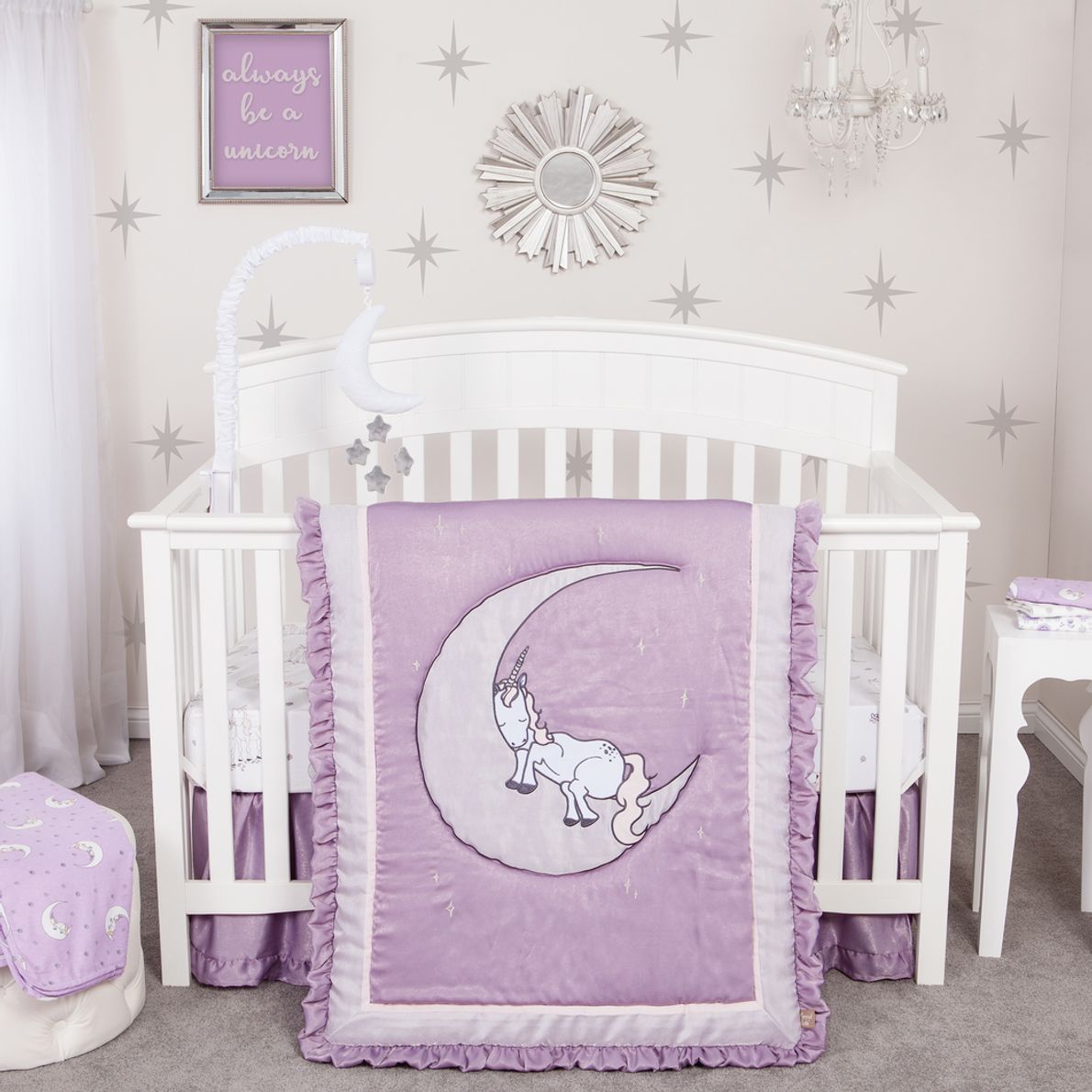 Unicorn baby bed outlet set