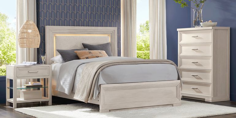 Royal Park Ivory 5 Pc King Panel Bedroom