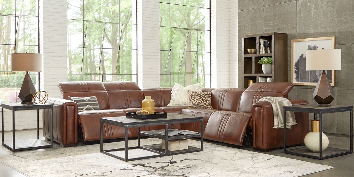 Dual Power Reclining Sectional Living